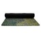 Promenade Woman by Claude Monet Yoga Mat Rolled up Black Rubber Backing