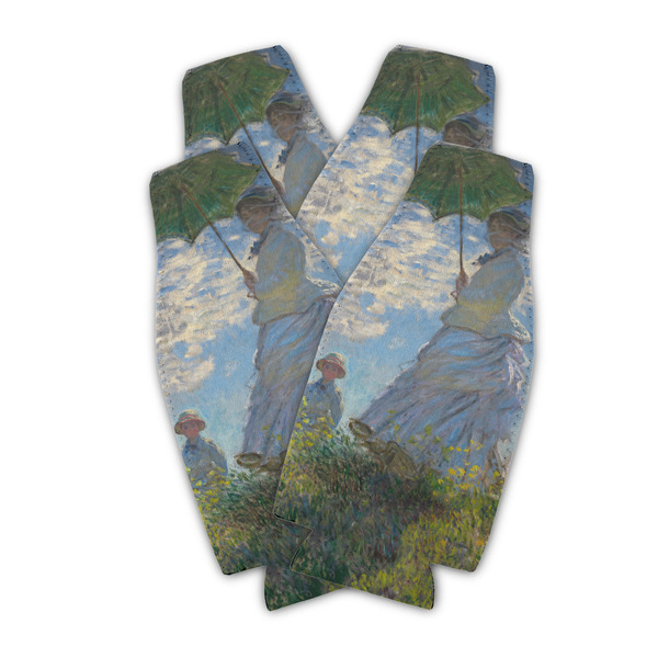 Promenade Woman by Claude Monet Zipper Bottle Cooler - Set of 4 - PARENT MAIN (flat)