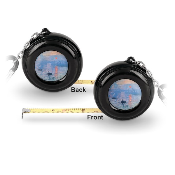 Impression Sunrise 6-Ft Pocket Tape Measure with Carabiner Hook - Front and Back