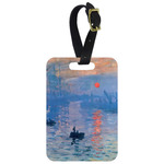 Impression Sunrise by Claude Monet Metal Luggage Tag