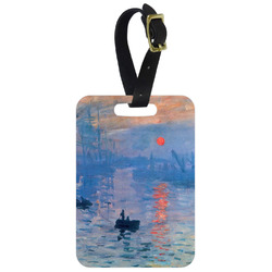 Impression Sunrise by Claude Monet Metal Luggage Tag
