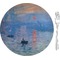 Impression Sunrise by Claude Monet 8" Glass Appetizer / Dessert Plates - Single or Set