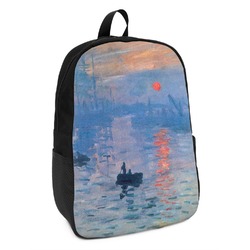 Impression Sunrise by Claude Monet Kids Backpack