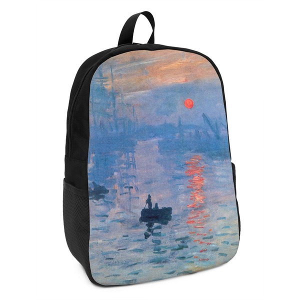 Custom Impression Sunrise by Claude Monet Kids Backpack