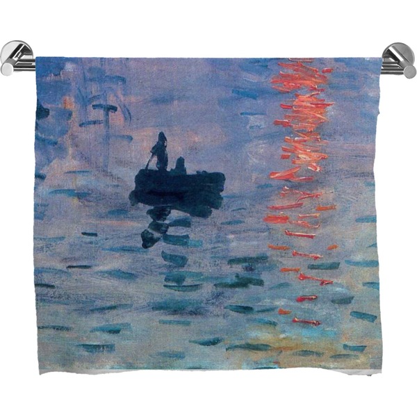 Custom Impression Sunrise by Claude Monet Bath Towel