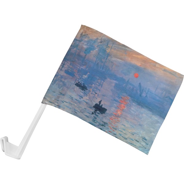 Custom Impression Sunrise by Claude Monet Car Flag - Small