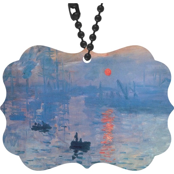 Custom Impression Sunrise by Claude Monet Rear View Mirror Decor