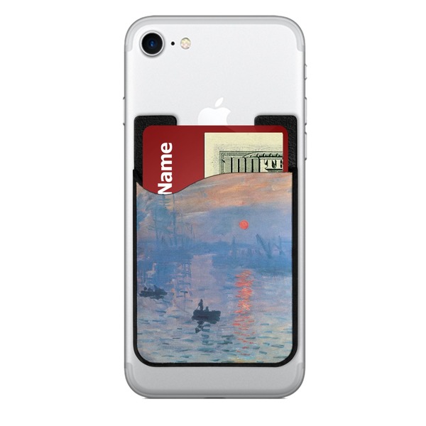 Custom Impression Sunrise by Claude Monet 2-in-1 Cell Phone Credit Card Holder & Screen Cleaner