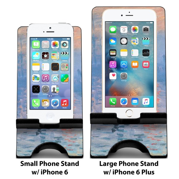 Impression Sunrise Compare Phone Stand Sizes - with iPhones