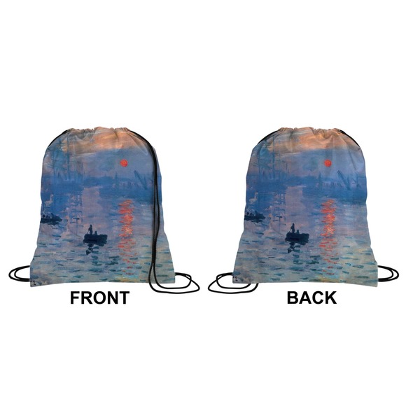 Impression Sunrise Drawstring Backpack Front & Back Medium