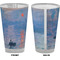 Impression Sunrise by Claude Monet Pint Glass - Full Color - Front & Back Views