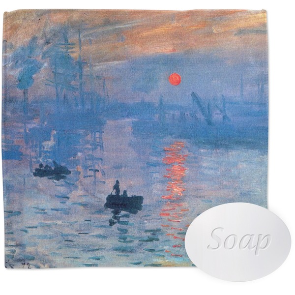 Custom Impression Sunrise by Claude Monet Washcloth