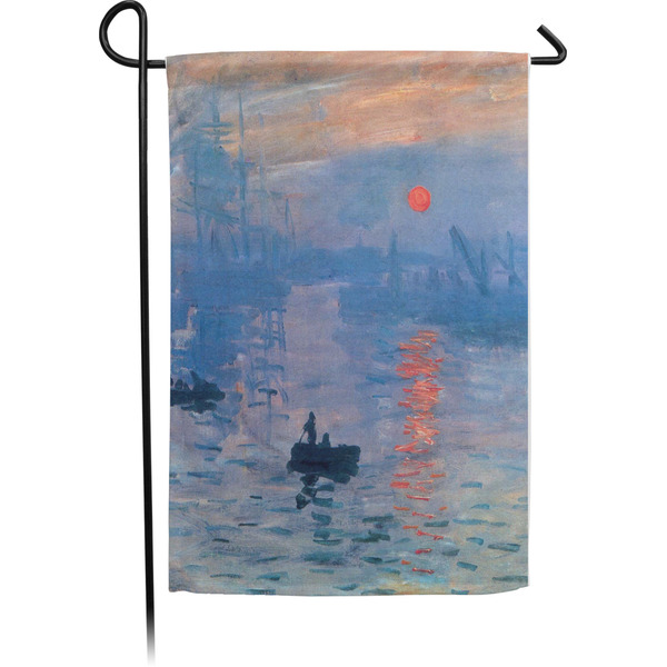 Custom Impression Sunrise by Claude Monet Small Garden Flag - Single Sided