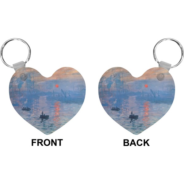 Impression Sunrise Heart Keychain (Front + Back)