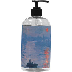 Impression Sunrise by Claude Monet Plastic Soap / Lotion Dispenser (16 oz - Large - Black)