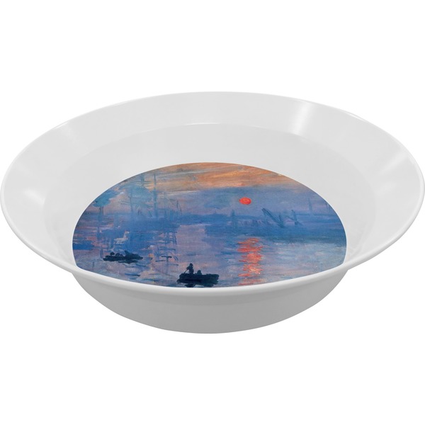 Custom Impression Sunrise by Claude Monet Melamine Bowl - 12 oz