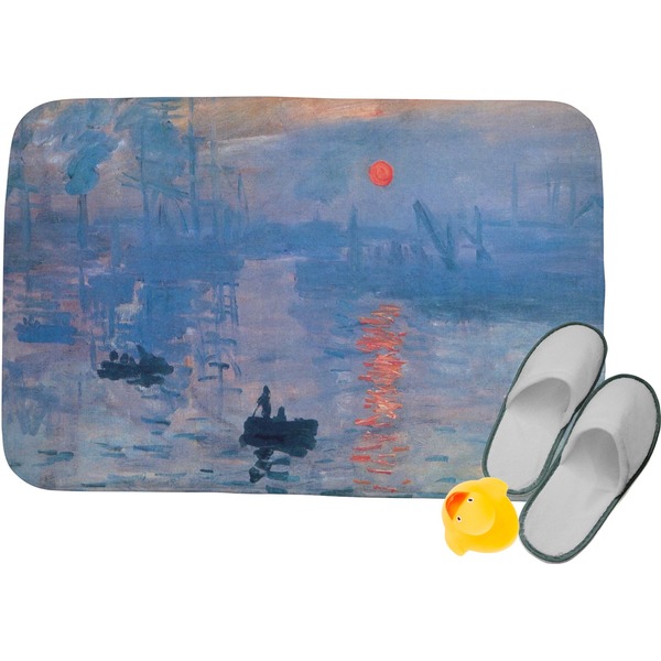 Custom Impression Sunrise by Claude Monet Memory Foam Bath Mat - 34"x21"
