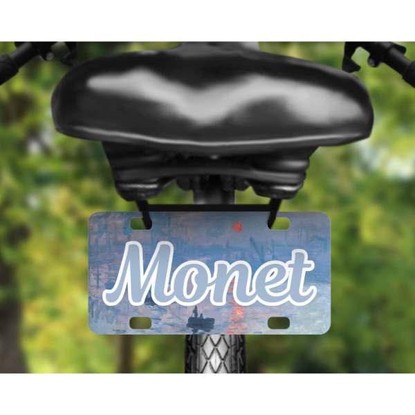 Impression Sunrise Mini License Plate on Bicycle