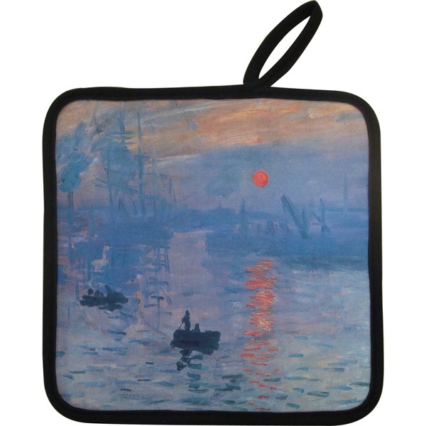 Custom Impression Sunrise by Claude Monet Pot Holder