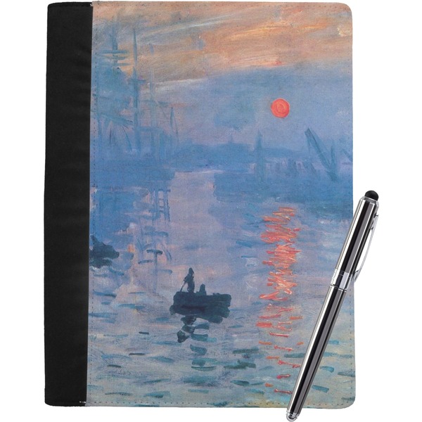 Custom Impression Sunrise by Claude Monet Notebook Padfolio - Large