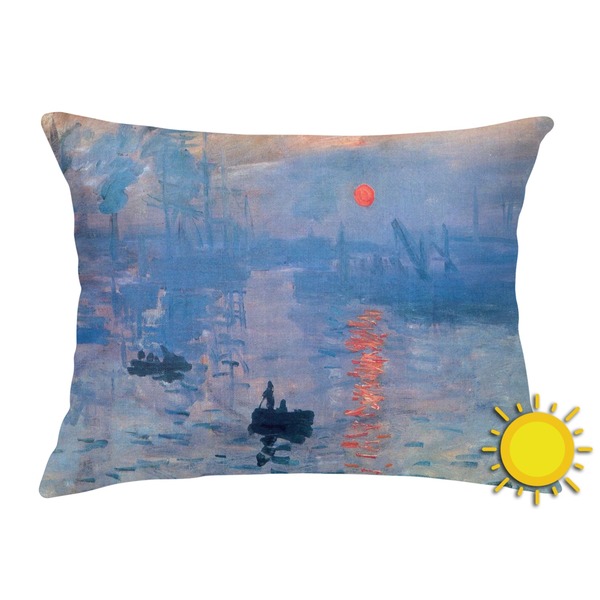 Custom Impression Sunrise Outdoor Throw Pillow (Rectangular)