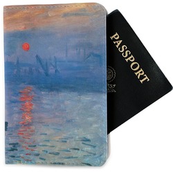 Impression Sunrise by Claude Monet Passport Holder - Fabric