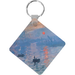 Impression Sunrise by Claude Monet Diamond Plastic Keychain
