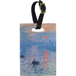 Impression Sunrise by Claude Monet Plastic Luggage Tag - Rectangular