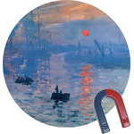 Impression Sunrise by Claude Monet Round Fridge Magnet