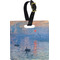 Impression Sunrise by Claude Monet Plastic Luggage Tag - Square