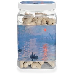 Impression Sunrise by Claude Monet Dog Treat Jar