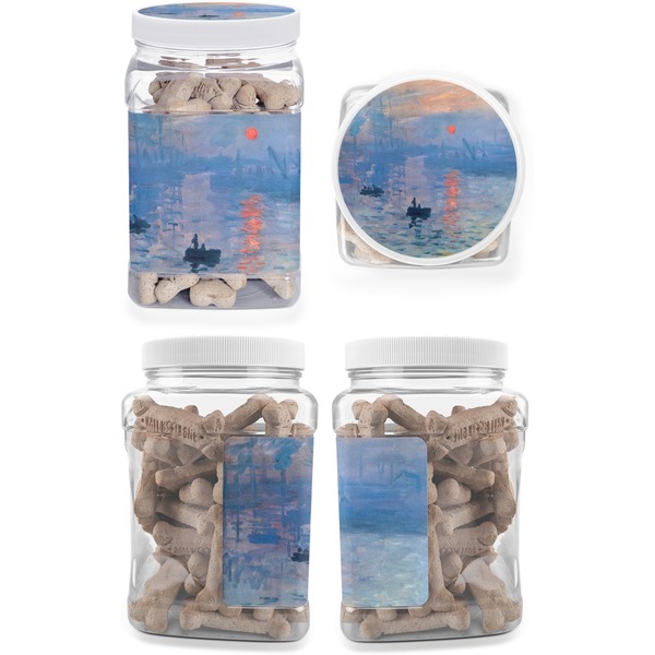 Impression Sunrise Pet Treat Jar - Multiple Angles