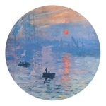 Impression Sunrise by Claude Monet Round Decal