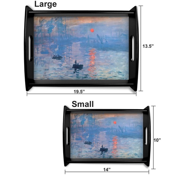 Impression Sunrise Serving Tray Black Sizes