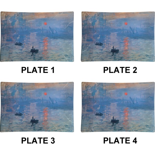 Impression Sunrise Set of Rectangular Appetizer / Dessert Plates (Approval)