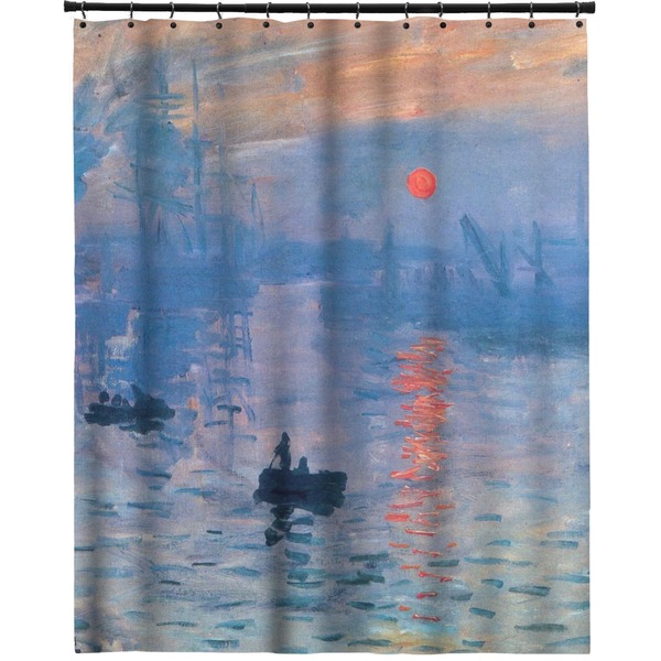 Custom Impression Sunrise by Claude Monet Extra Long Shower Curtain - 70"x84"