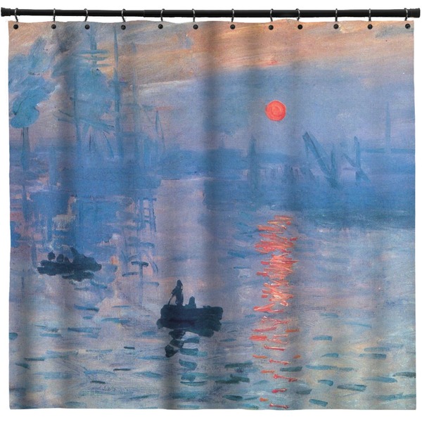 Custom Impression Sunrise by Claude Monet Shower Curtain - 71" x 74"