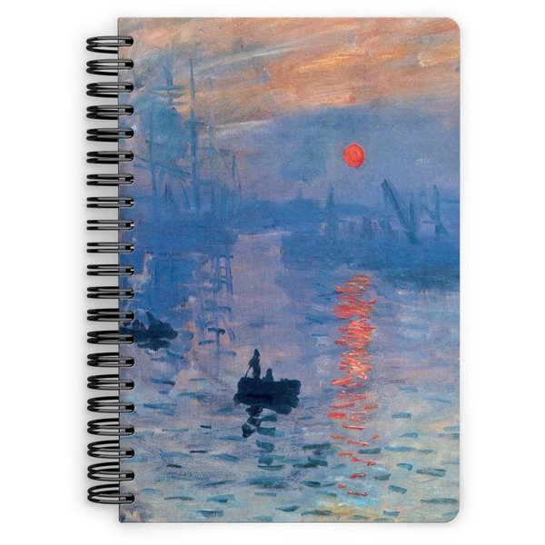 Custom Impression Sunrise by Claude Monet Spiral Notebook