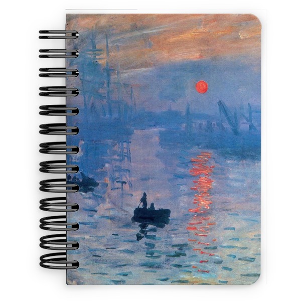 Custom Impression Sunrise by Claude Monet Spiral Notebook - 5x7