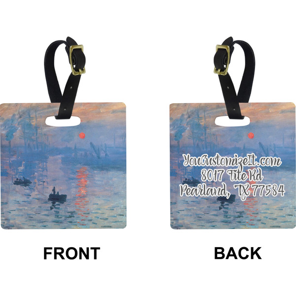 Impression Sunrise Square Luggage Tag (Front + Back)