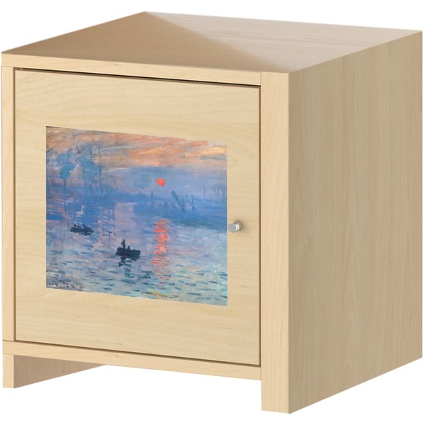 Impression Sunrise Square Wall Decal on Wooden Cabinet