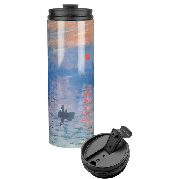 Custom Impression Sunrise by Claude Monet Stainless Steel Skinny Tumbler