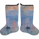 Impression Sunrise by Claude Monet Holiday Stocking - Double-Sided - Neoprene