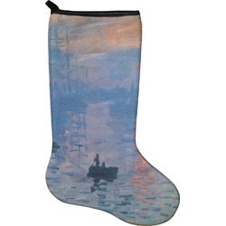 Impression Sunrise by Claude Monet Holiday Stocking - Single-Sided - Neoprene