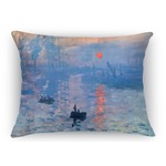 Impression Sunrise by Claude Monet Rectangular Throw Pillow Case - 12"x18"