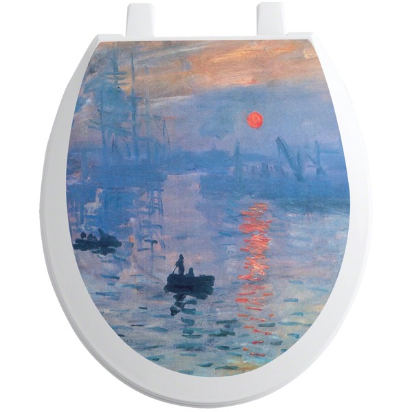 Custom Impression Sunrise Toilet Seat Decal - Round