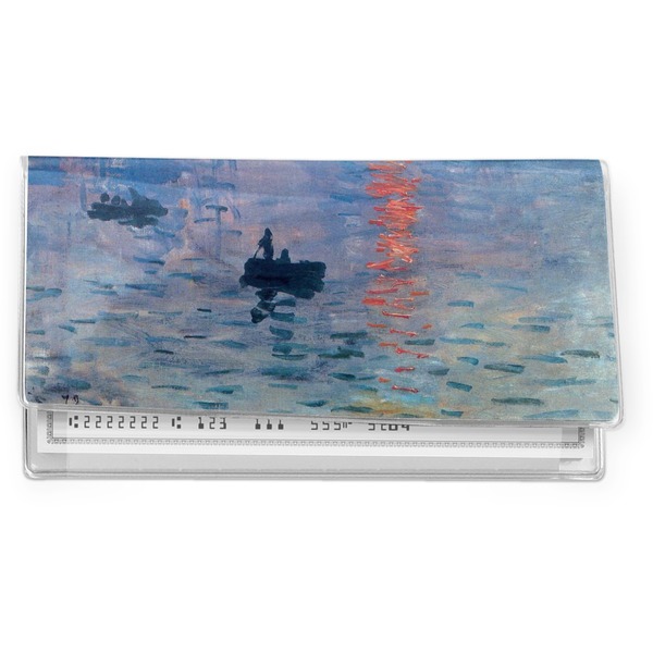 Custom Impression Sunrise by Claude Monet Vinyl Checkbook Cover