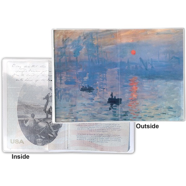 Impression Sunrise Vinyl Passport Holder - Flat Front and Back