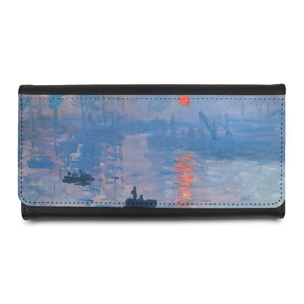 Custom Impression Sunrise by Claude Monet Leatherette Ladies Wallet