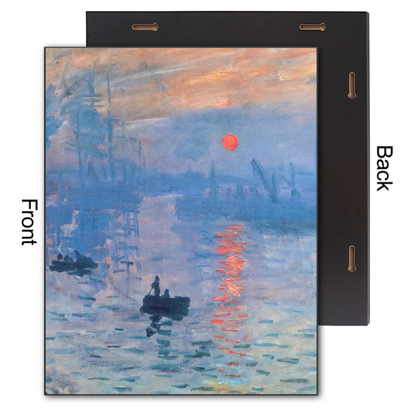 Impression Sunrise by Claude Monet 11x14 Wood Print - Front & Back View